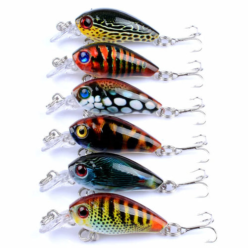 6pcs Floating Crankbaits Fishing Lures Set Swimbait Topwater Hard Bait Kit Artificial Wobblers For Trolling Carp Bass Pike Fish
