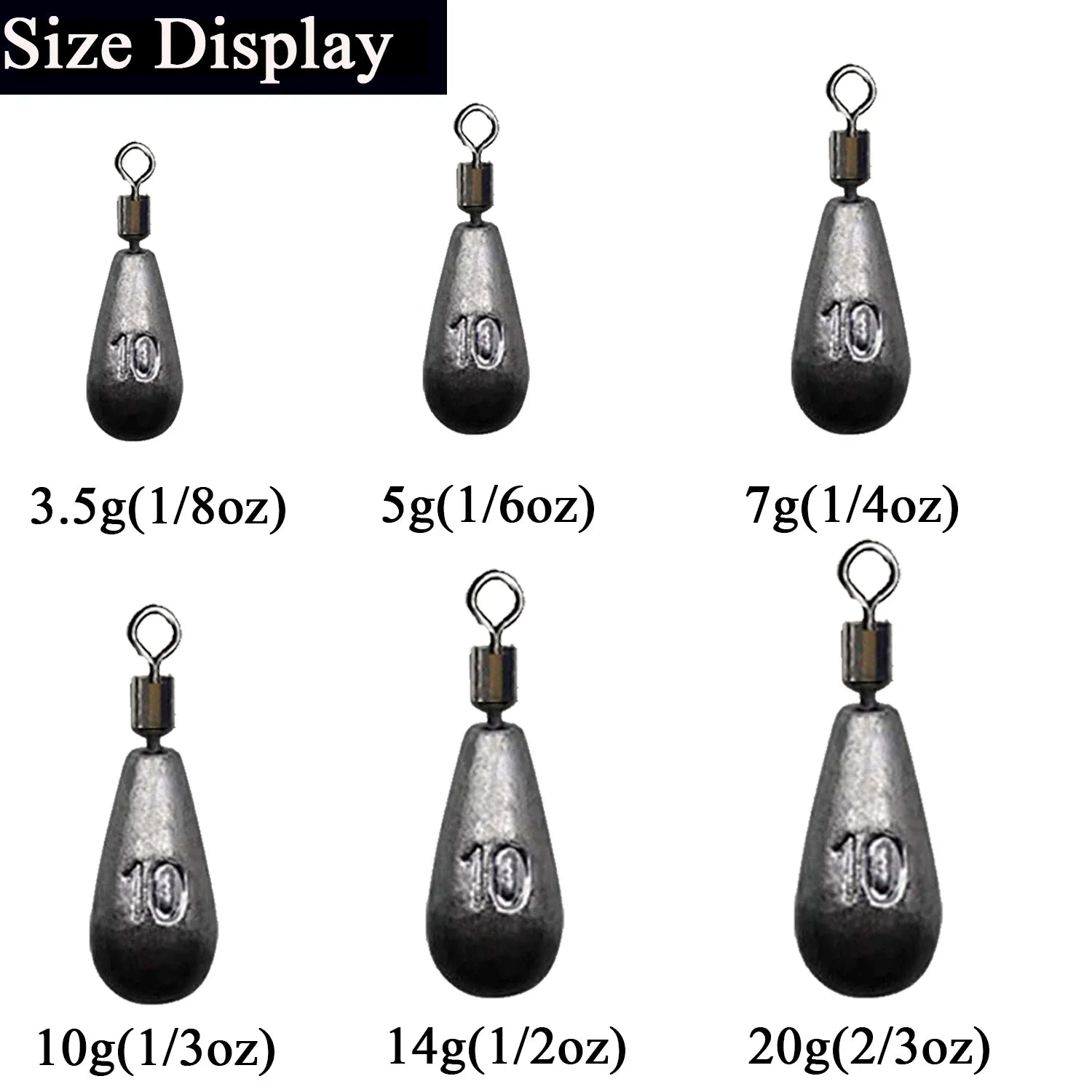 Versatile Fishing Weights