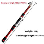 Fishing Pole Set Full Kits With Telescopic Fishing Rod And Spinning Reel Baits Hooks Travel Pole Set  Bait, hook, tackle set
